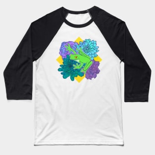 Floral Frog Baseball T-Shirt